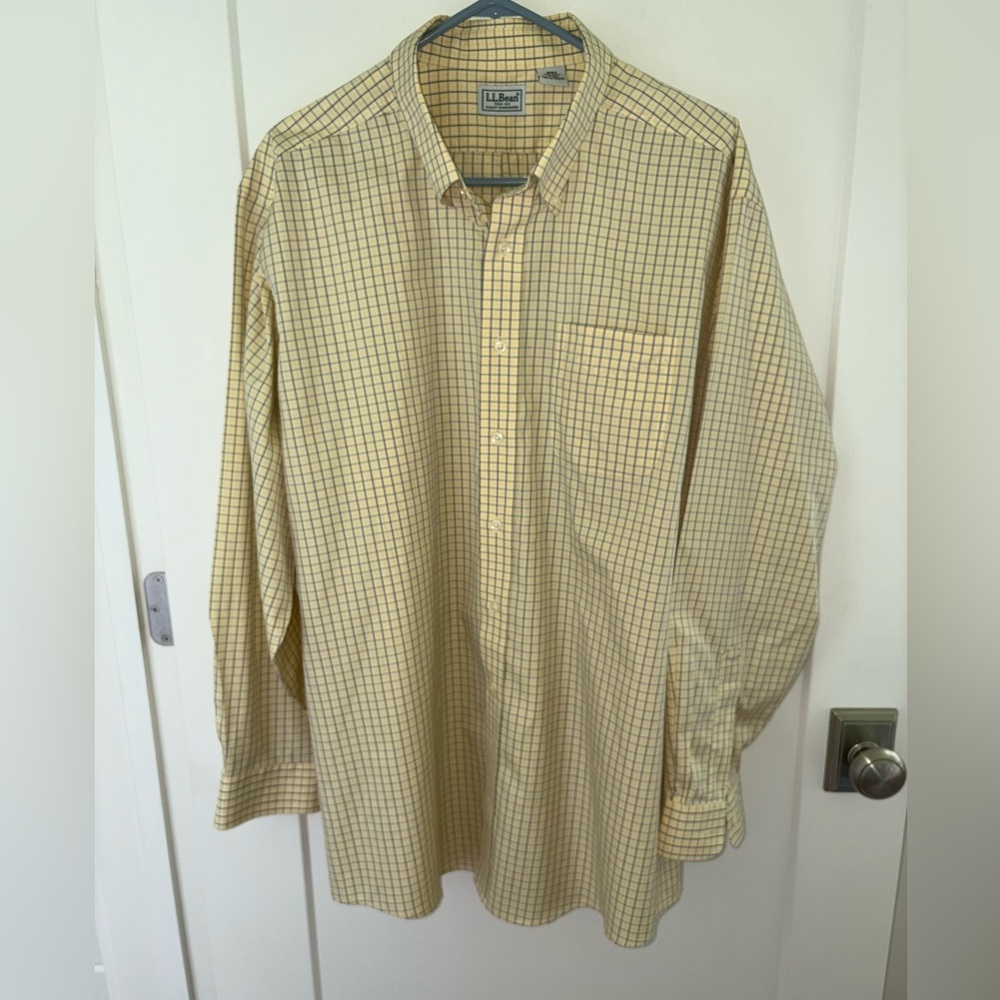 L.L Bean non-iron dress shirt sz 18-35 NWOT